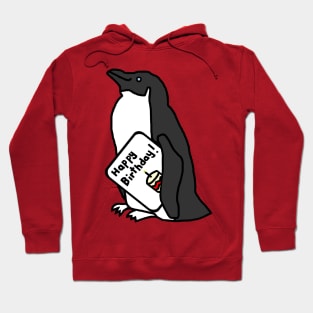 Animals Birthday Greetings Penguin says Happy Birthday Hoodie